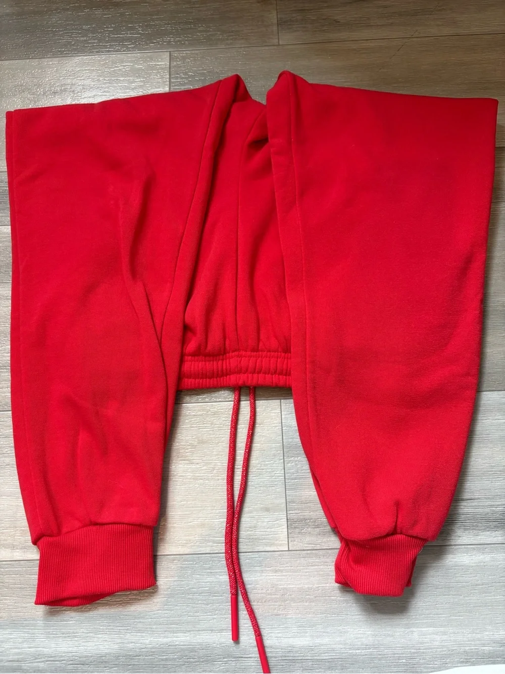 Kids Red Fleece Jogger Pants - Cozy Everyday Bottoms